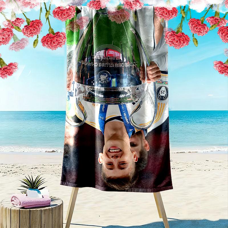 Guler Print Beach Towel, Large Soft Quick Dry Towel for Beach Camping Swimming