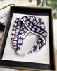 Magnetic Buckle Silk Scarf Headband Internet Celebrity New Magnetic Buckle Bracelet Small Long Women's Summer Casual Necklace Diamond Neck Band