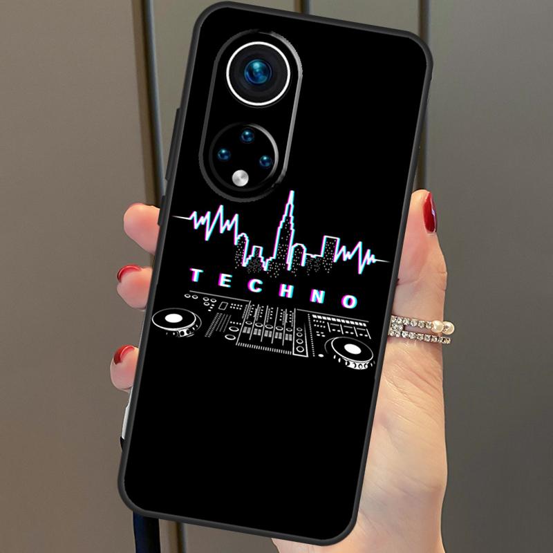 Love Techno Music Quotes Case For Honor X8a X9a X7a X6a X7 X8 X9 X9b X8b Honor 90 70 50 10 Lite Magic 6 5 Pro Cover