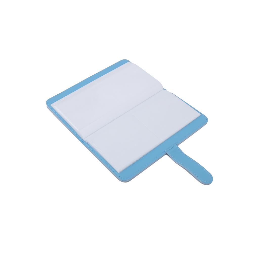 80 Pockets PU Universal Photo Album Card Holder for Polaroid Square SQ1 SQ20 SQ10 SQ6 SP‑3Blue