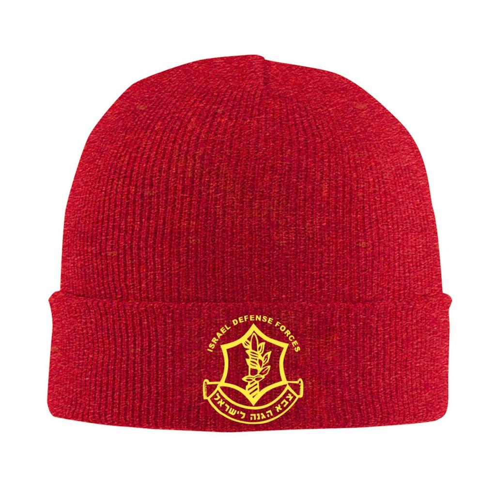 Israeli Defense Forces Print Beanie Vintage Graphic Knit Hat Retro Streetwear Soft Warm For Men Women Elastic Caps