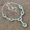 Green Chalcedony Gemstone Handmade 925 Sterling Silver Jewelry Necklace 18" KKG-398