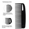 Colorful Large Wide Tooth Hair Styling Comb Anti Static Hairdressing Comb Hairstyle Tool Black