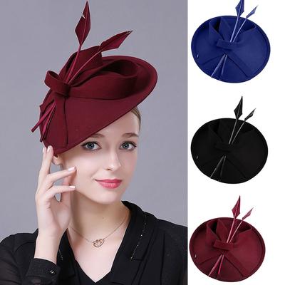 Chapéu Derby feminino de flores Fascinators para coquetel e bola de casamento