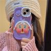 Koreański śliczny zabawny rysunek 3d Doodle dziewczyna silikonowy pokrowiec na Iphone 14 13 12 11 Pro Max piękny bąbelkowy obiektyw ochronny miękki pokrowiec