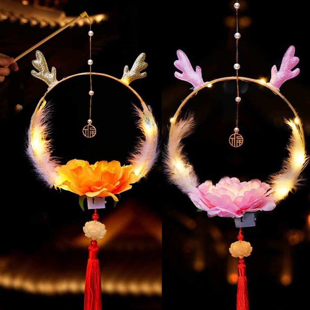 

Китайский стиль Glow Flower Lamp Handmade Dragon Handmade Lamp Hanfu Accessories