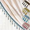 1M Crystal Pendant Beaded Lace Trim Tassel Fringe DIY Stage Home Curtain Decor Accessories Upholstery Party Hanging Ring Cords