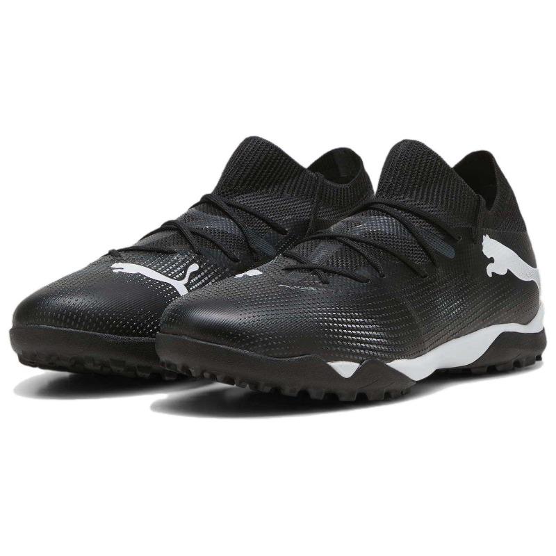 PUMA Future 7 MATCH TT Men's Football Shoes Black White 107720-02