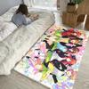 Anime Miku Nakano Floor Mat Soft Thickened Absorbent Non-Slip Bedroom Living Room Door Mat Home Decor Flannel Rugs