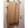 Used Monogram Shawl Stole Large Silk Wool (Reason for Discount)