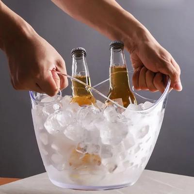Heißer Transparenter Eiswürfel-Vorratseimer Bier-Wein-Eimer Bar Eiskübel Container Champagnerdose Wein Champagner Bierkühler