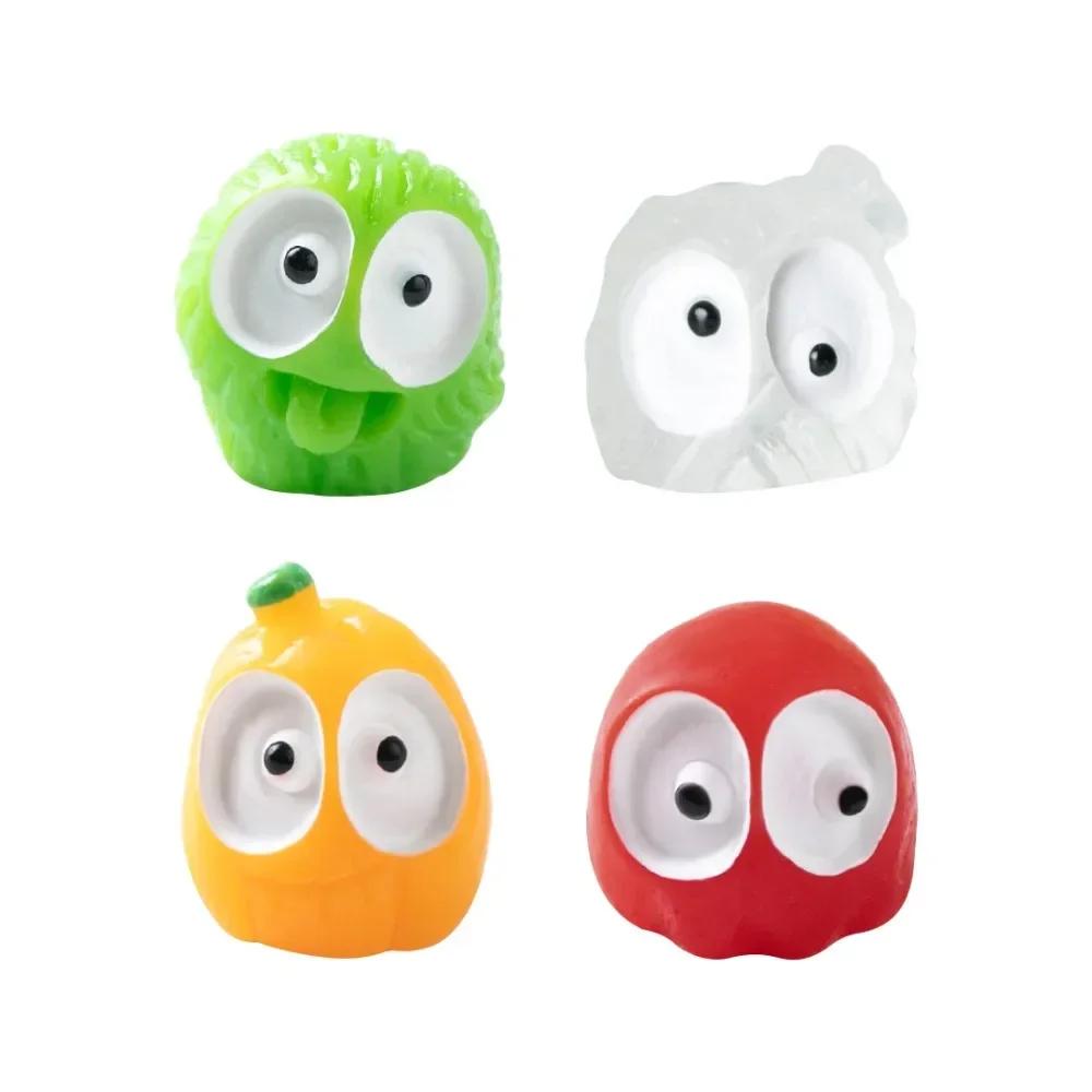 Mini Fairy Garden Luminous Coal Elf Halloween Decoration Miniature Figurines Ghost Mummy Pumpkin Micro Landscape Desk Decor