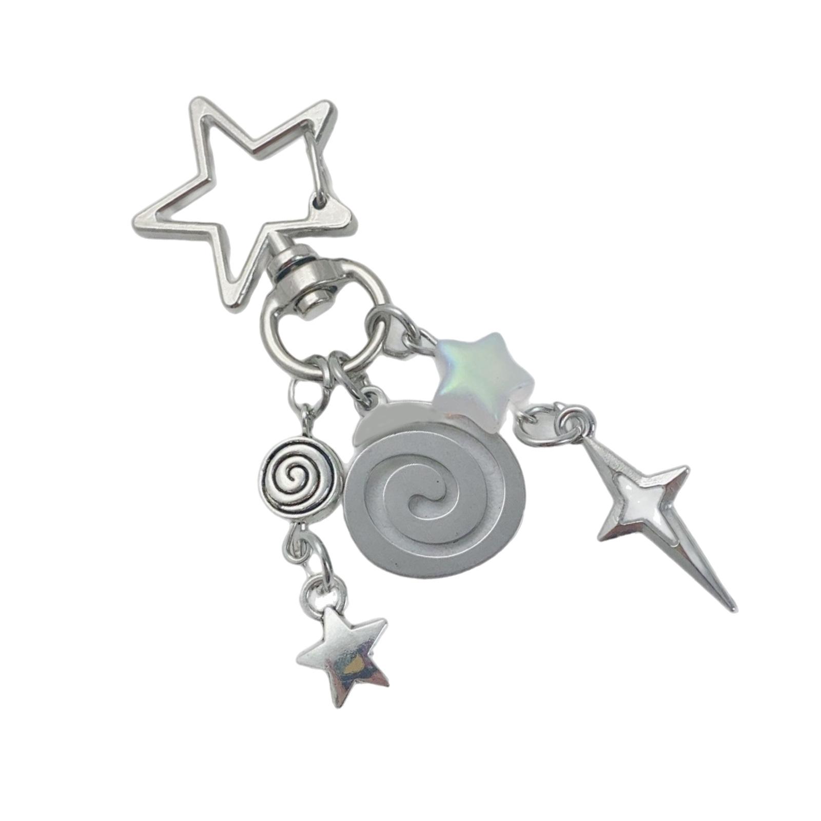 

Многофункциональный брелок-подвеска в виде звезды, держатель для ключей, готический аксессуар для сумки, подходит для стильных личностей, подарок