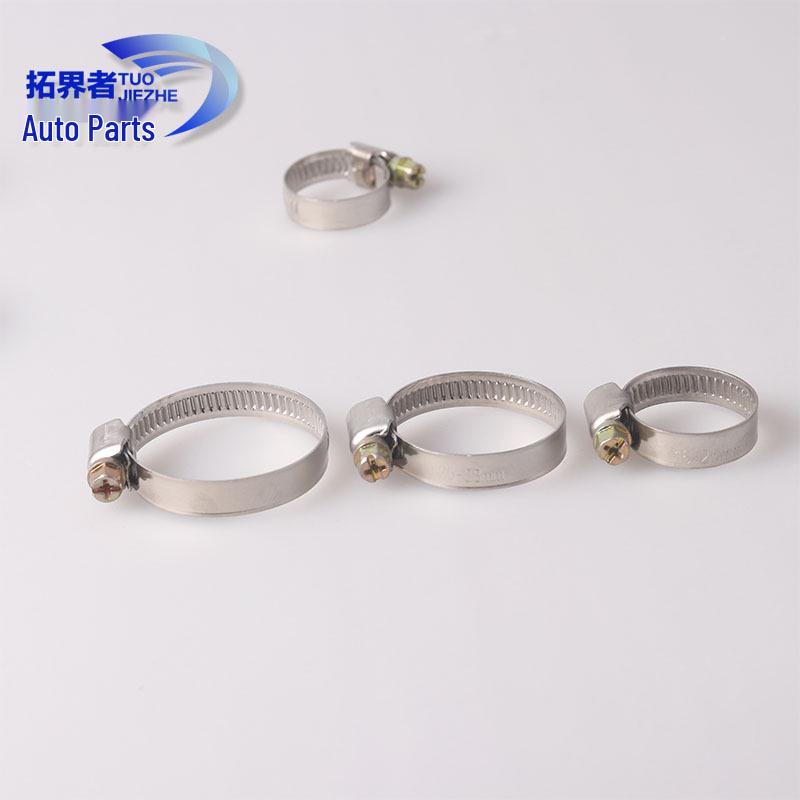 Stainless Steel German-Style Hose Clamp for 13-19mm Pipes (Pack of 10)