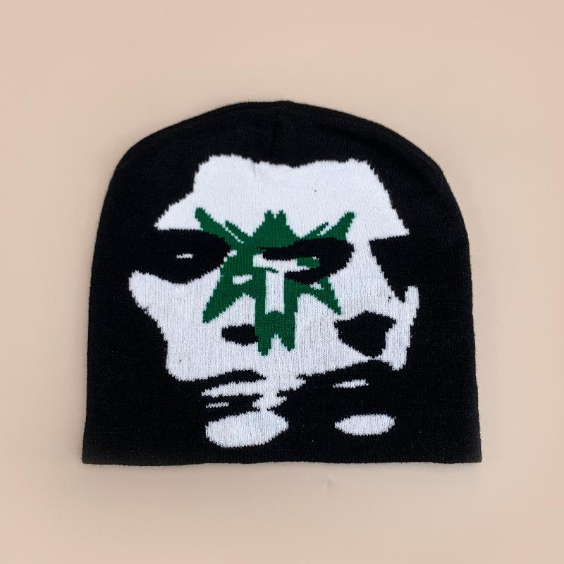Niche Double Face Color Matching Knitted Hat Men And Women Warm Personality Hip Hop Street Pullover Hat
