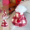 Christmas Cape Jacket for Autumn and Winter Pet Dog Clothes, Cat Clothes, Festive New Year Coat, with Thick Padding and Added Thickness