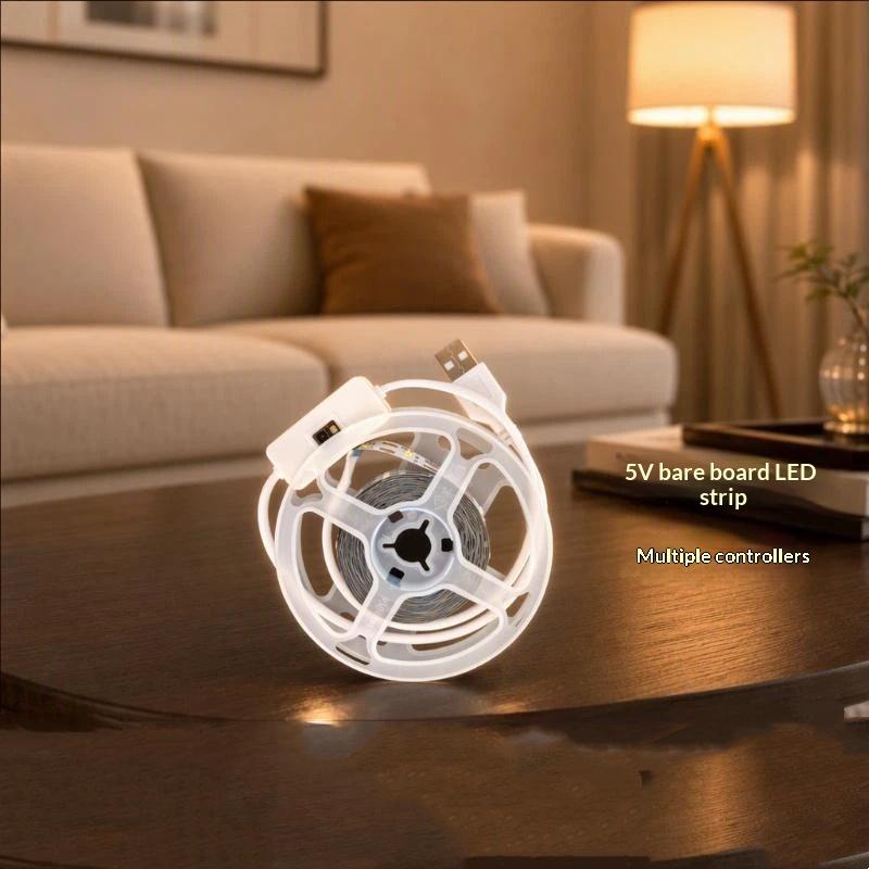 5V Usb Led Lights Strip Button Switch Flexible Ribbon Tape 60 Leds/M For Tv Backlight Christmas Diy Party Decoration