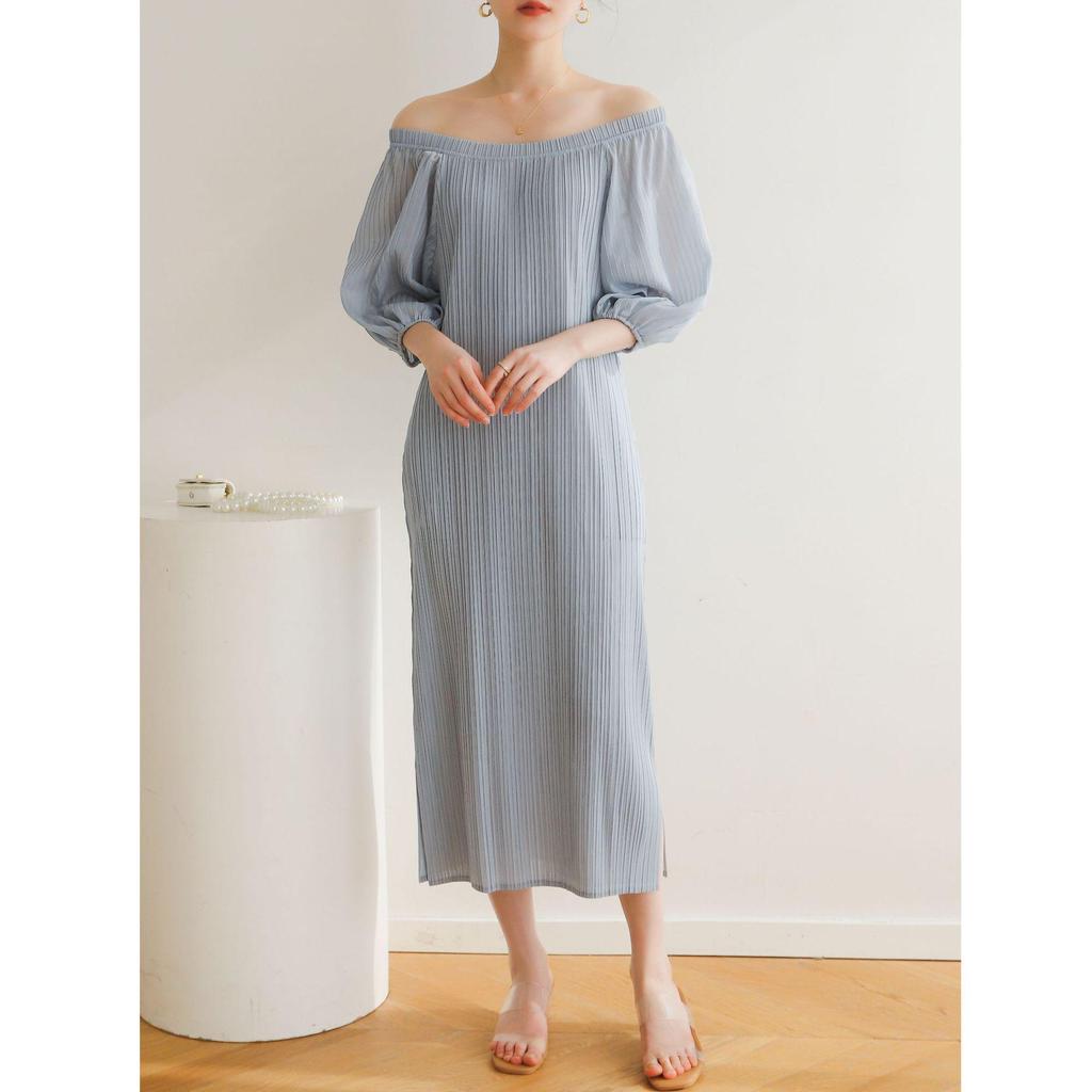 2026 Summer Miyake High-End Pleated Loose Pastoral Dress