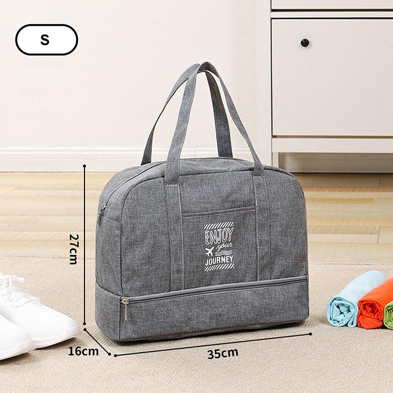Women's Large Capacity Travel Bag Fitness Yoga Handbag Wet and Dry Wide Shoulder Strap Outdoor Tote Bag