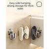 2pcs Suction Cup Drainage Storage Rack No Punching Bathroom Sandal Holder  Balcony