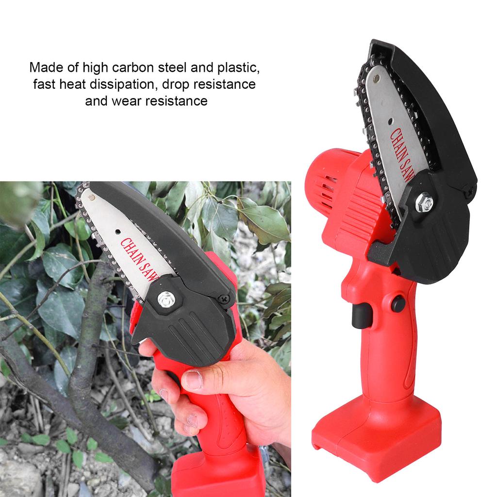 Chainsaw Rechargble Cordless Electric Chainsaw Wood Cutting Pruning Chain Saw for Garden