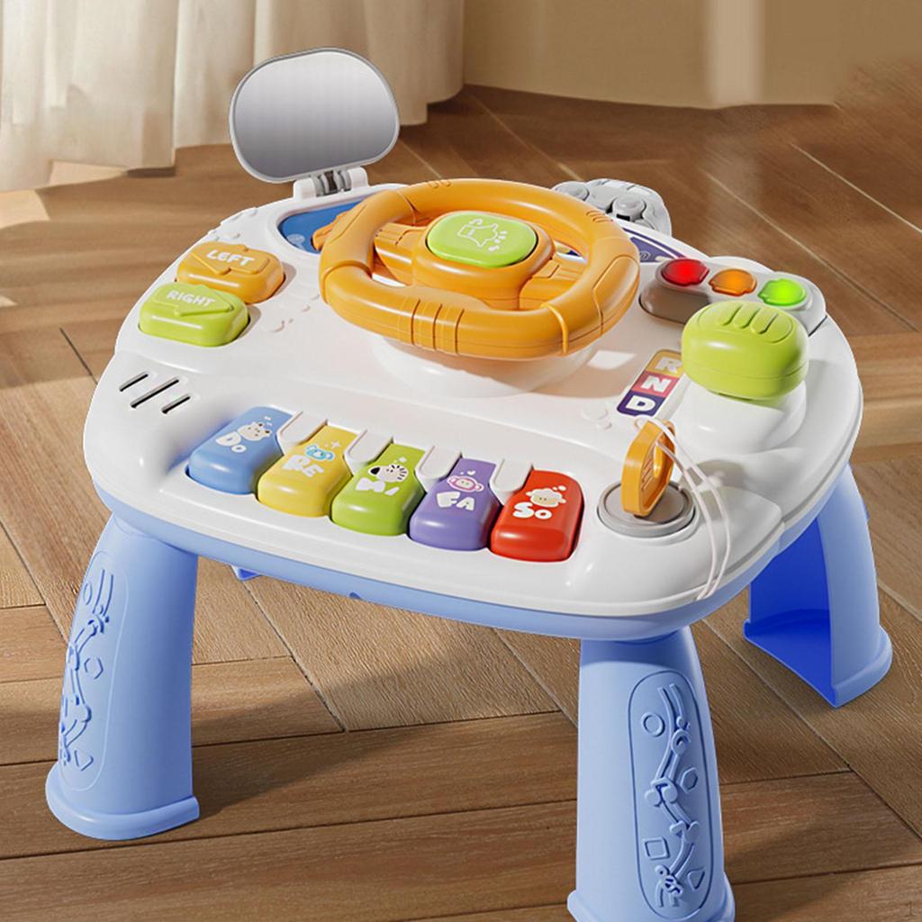 2 In 1 Musical Toy Activity Table Center, Preschool Sensory Toys for Kids Ages 3-6