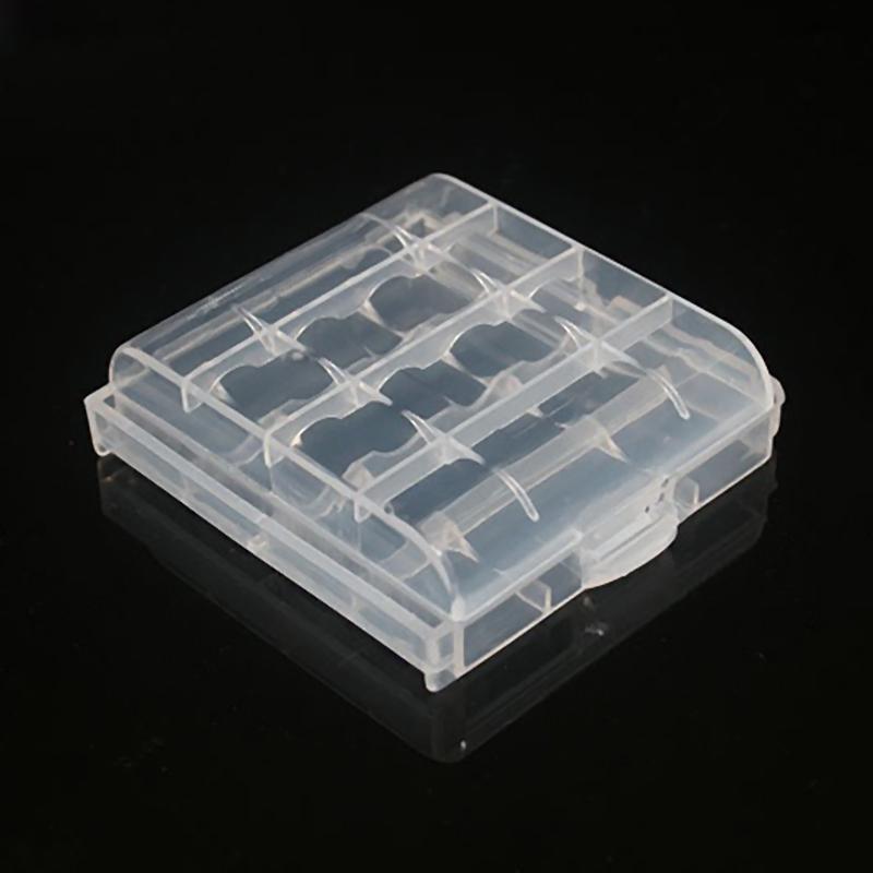 Mehrfarbiges PP-Kunststoff Batteriehalter Gehäuse AA AAA Hartplastik Aufbewahrungsbox Abdeckung für 14500 Batterie Organizer Behälter 5 Colo