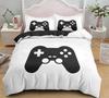 Games Comforter Cover Gamepad Bedding Set For Boys Kids Video Modern Gamer Console Quilt 2 Or 3 Pcs Soft Twin Duvet Cover Set