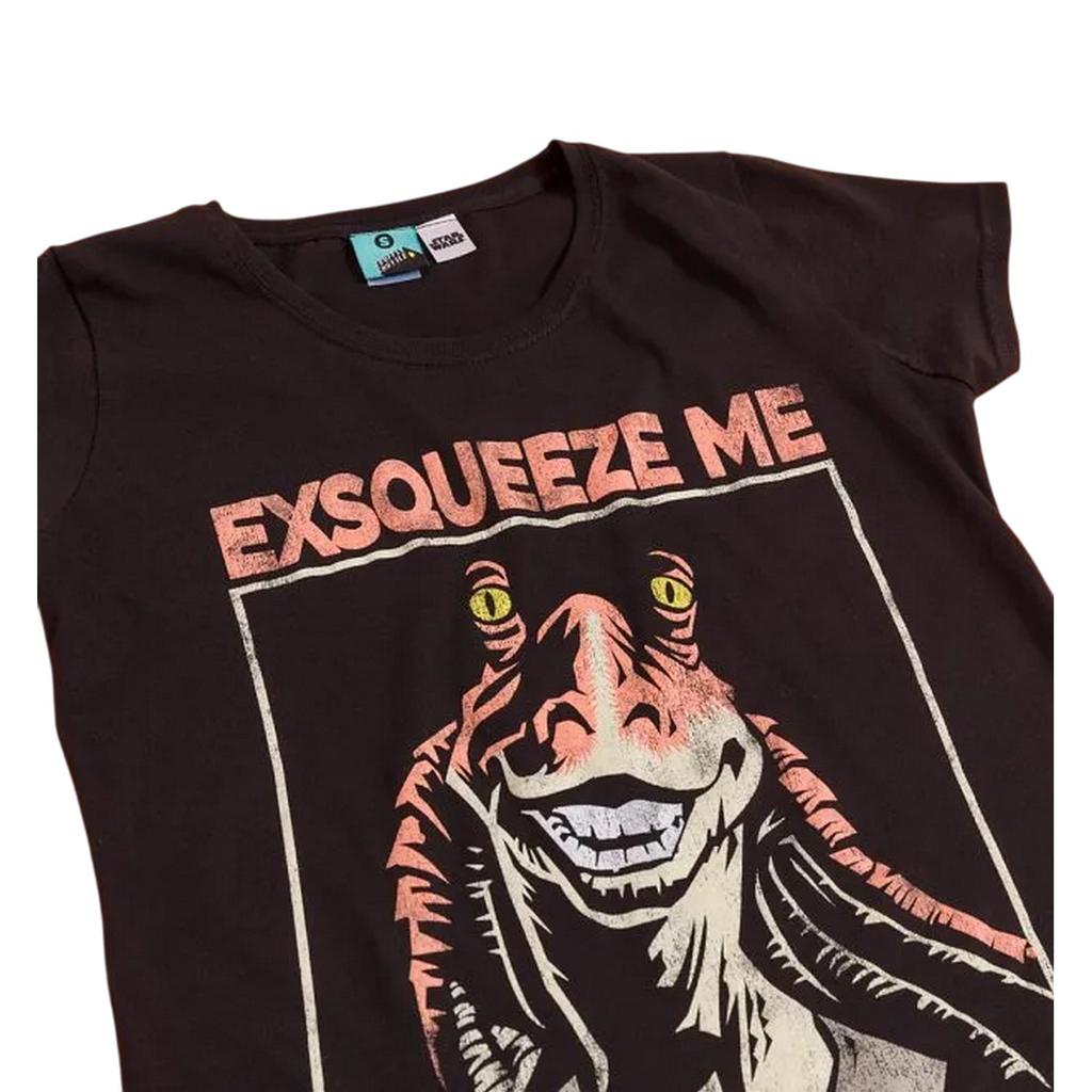 STAR WARS Unisex Adult Exsqueeze Me Jar Jar Binks T-Shirt