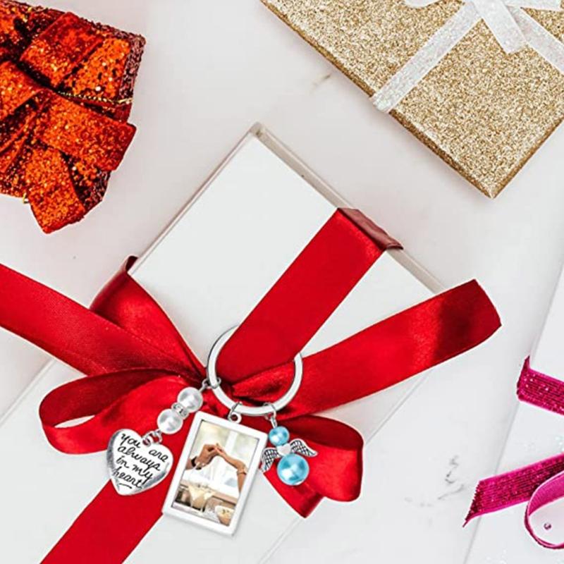 Wedding Bouquet Photo Charm Stylish Bouquet Pendant with Oval Glass Cabochons Heart Rectangle Pendant for Bridal Shower