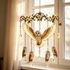 Carillon DYS Hummingbird, Carillon per Esterno, Carillon Sun Catcher in Vetro Colorato e Cristallo, Decorazioni Colorate per Giardino Esterno, Commemorativo