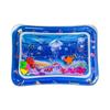 Inflatable Baby Water Mat PVC Marine Animal Water Mat Double Edge Animal Water Mat Foldable for Infants Toddlers for Activity