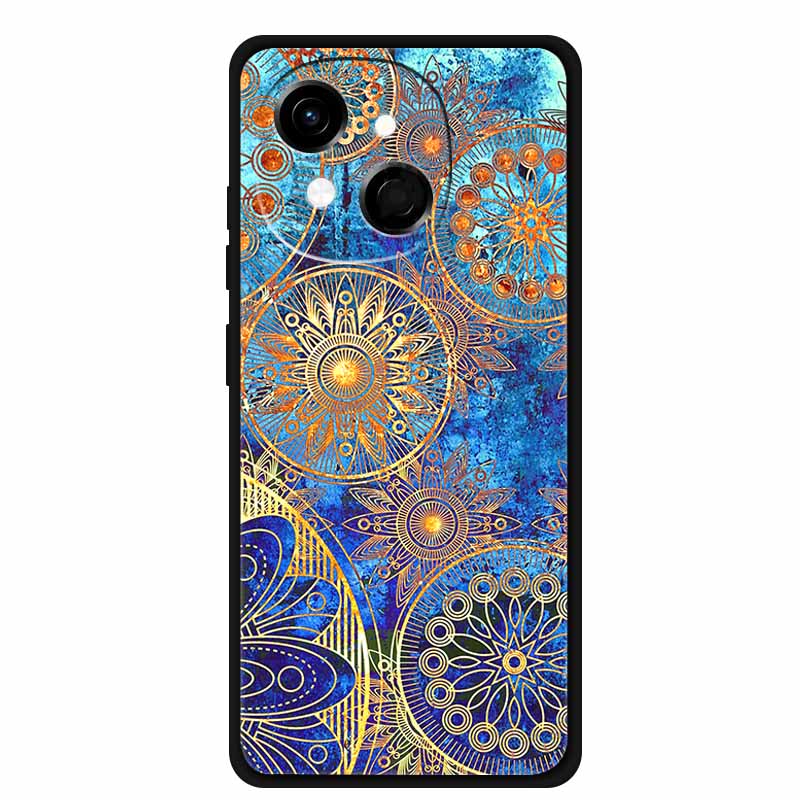Black Silicone Case For Tecno Spark 40C Cases Wolf Luxury Protective Soft Back Cover For Tecno Pop 9 4G Case 6.67" Animal Fundas