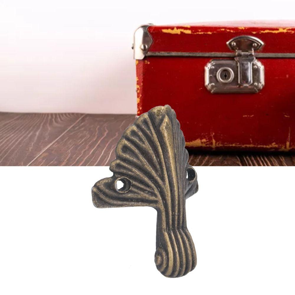 Antique Box Corner Legs Zinc Alloy Corner Protectors Jewelry Box Feet  for Wooden Box Decoration