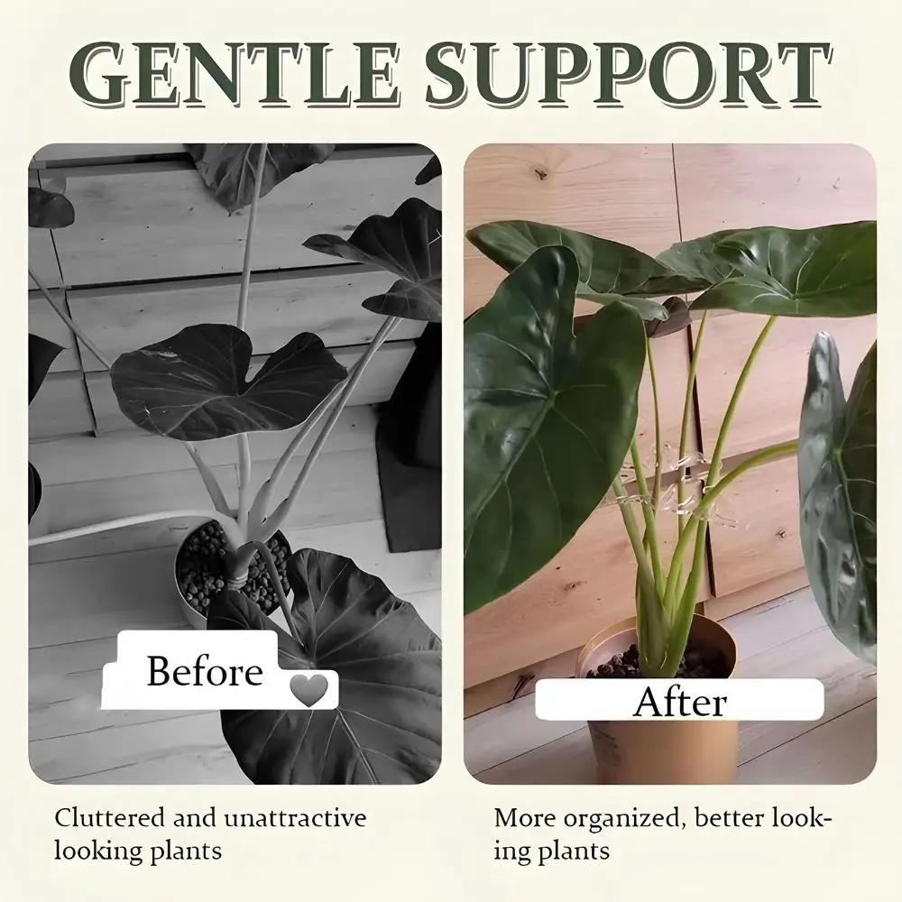 1/2PCS Reusable Turtle Shell Bamboo Clamp Garden Tools Support Branches Plant Stem Support Holder Stem Organizer