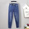 Women High Waist Slim Fit Ladies Jeans Casual Elasticity Denim Harem Pants Large Stretch Jeans