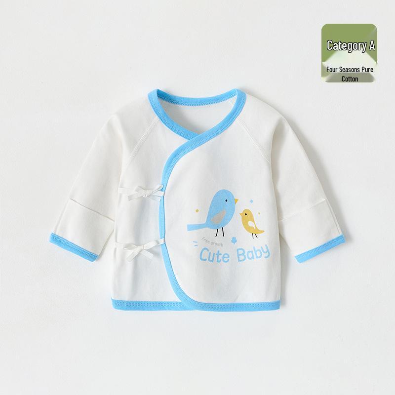 Newborn Year-Round Pure Cotton Monk-Style Boneless Tops