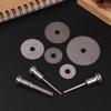 High Speed Steel Saw Disc Wheel Cutting Blade Mini Circular Saw Blade Set With 1 Or 2 Extension Rod For Wood Metal Electric Tool