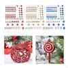 130 Pieces Christmas Hanging Ornaments Tree Decor Xmas Decorations for
