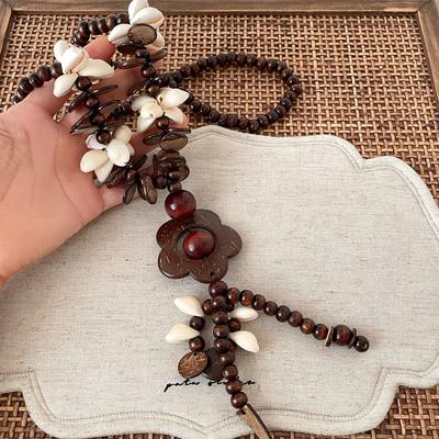 Bohemian Flower Necklace Female Retro Ethnic Style Design Long Sweater Chain Accessories