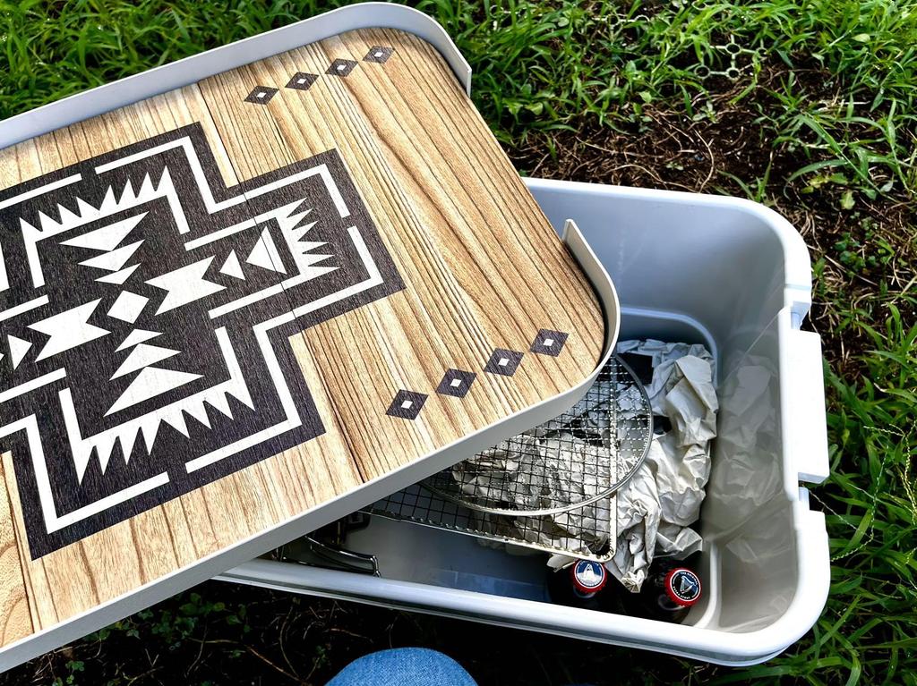 Outdoor Thin Trunk Cargo Top Muji Sturdy Storage Compatible with Squirrel and Ortega Pattern Top Large 50L For 3 Compact Storage Board, Box, Trusco,