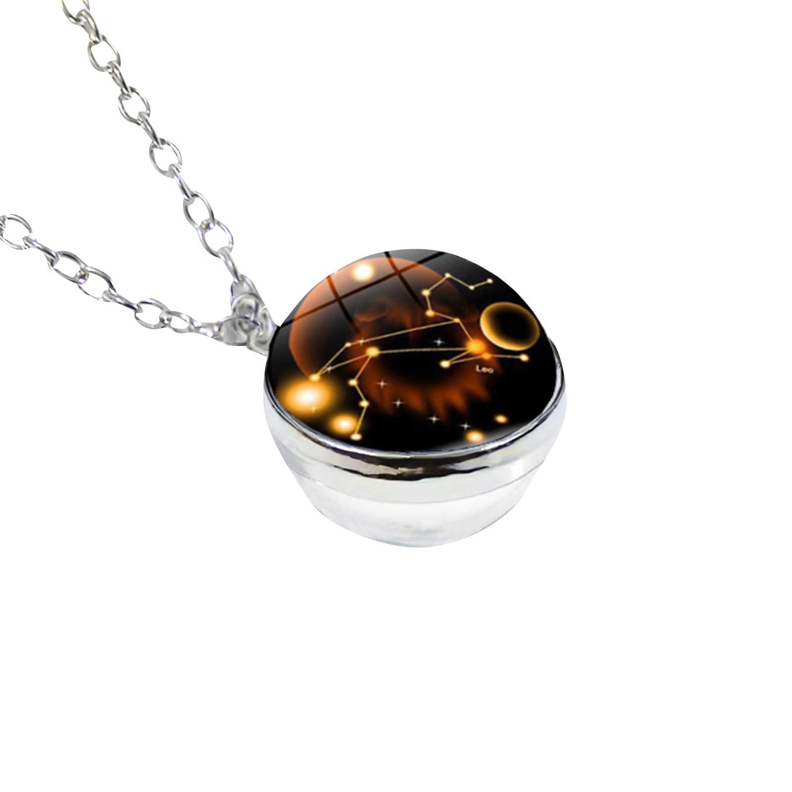 

Starrys 12 Созвездие Стеклянный Шар Время Драгоценный Камень Нашивка Подвеска Ожерелье Цепочка Свитер One Size