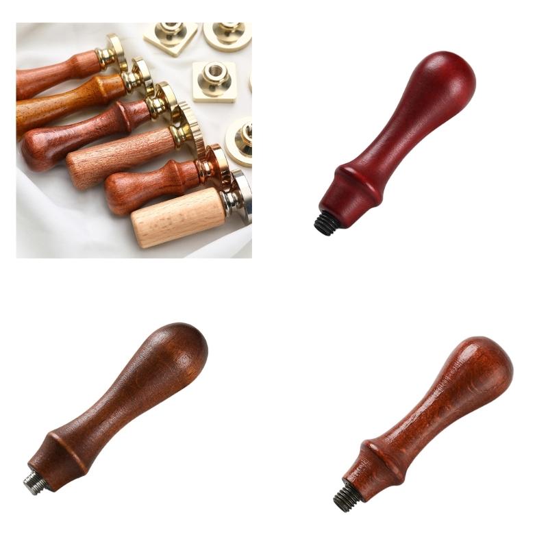 Drewniany uchwyt do stempla z pieczęcią woskową, prosty w montażu, do stempla do pieczętowania woskiem