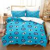 Hip Hop Turkish Evil Eye Bedding Set Single Twin Full Queen King Size Aldult Boys Man Bedroom Duvet Covers Sheet Set
