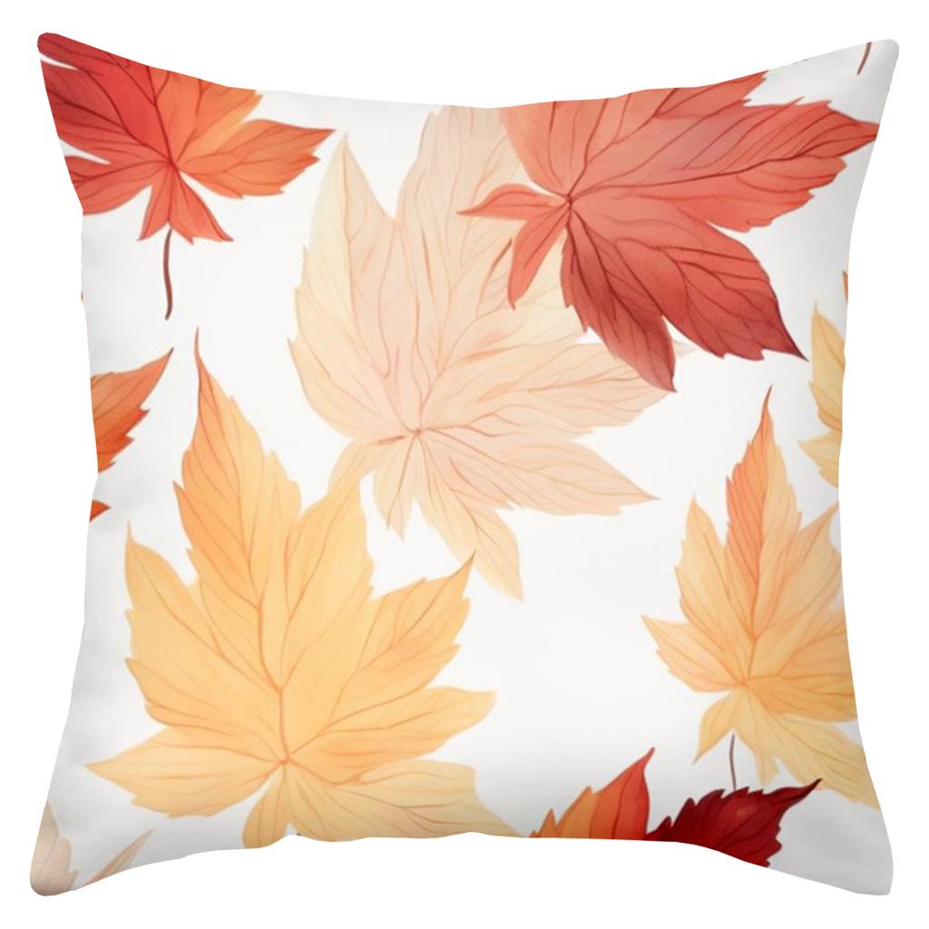 Autumn Leaf Pattern Decorative Throw Pillows for Home Polyester pillowcase, sofa decorative cushion cov Headboard Pillow