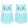 Frcolor Baby Powder Puffs, Set of 2, Blue, Baby Powder Case, Empty Refillable Container, Makeup Powder Box, Baby & Kids Body Talcum Powder Puff, Baby