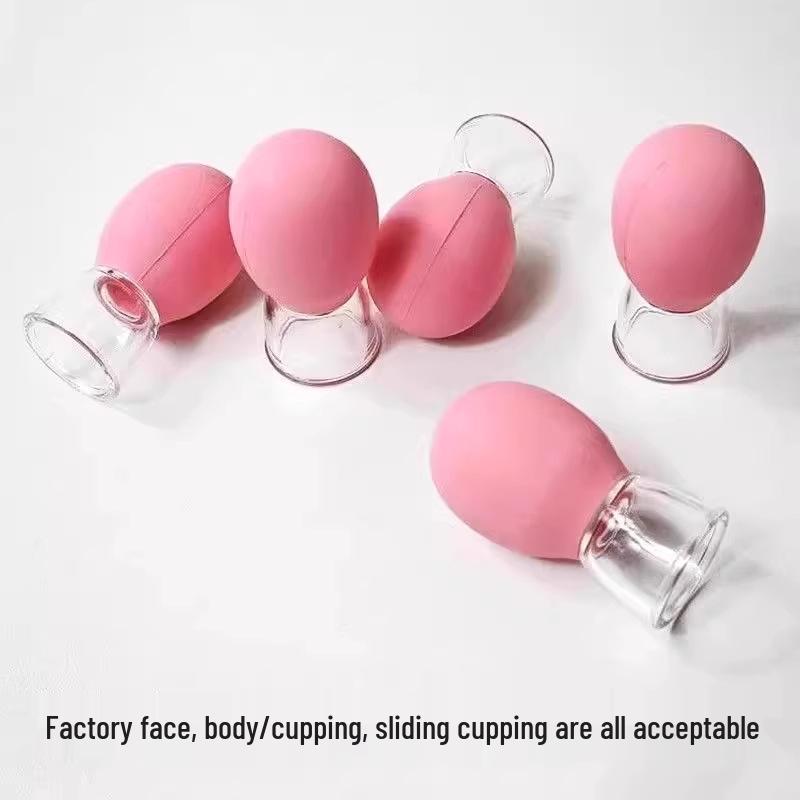 Silicone Facial Cupping and Gua Sha Tool for Skin Firming and Beauty Therapy