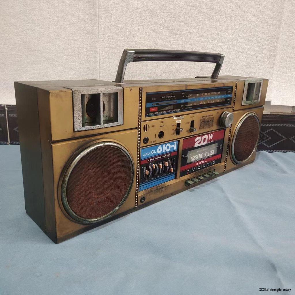 Vintage Cassette Recorder Prop: Nostalgic Home Decor & Film Accessory
