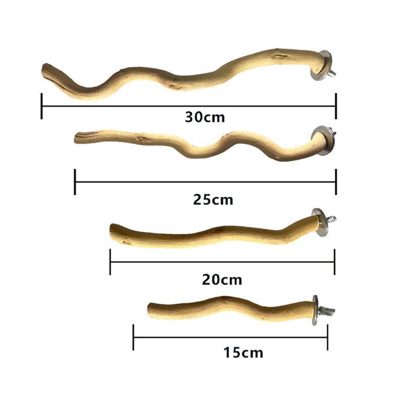Parrot Perch Bird Stand Natural Tree Stick with Durable Fork Branch for Cage Grinding
