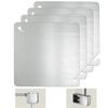 4x4 Metal Electrical Box Cover Plate, 4 Pcs Electric Junction Box Panel, 4 Inch  Steel Metal Corrosive Resistant Cover